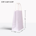 white paper bag with handle 5.75*3.50*8.75*