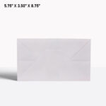 white paper bag with handle 5.75*3.50*8.75*