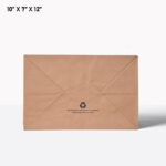 brown paper bag with handle 10*7*12