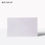 White paper bag with handle 10*7*12