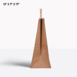 brown paper bag with handle 13*7*17