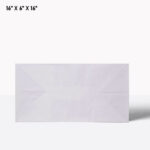 White paper bag with handle 16*6*16