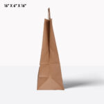 brown paper bag with handle 16*6*16