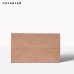 brown paper bag with handle 5.75*3.50*8.75*