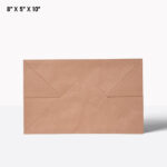 brown paper bag with handle 8*5*10