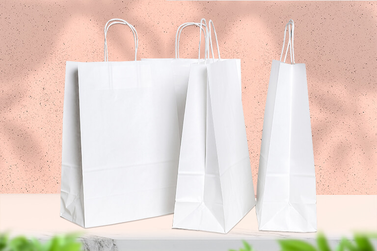 White Bag with Handles